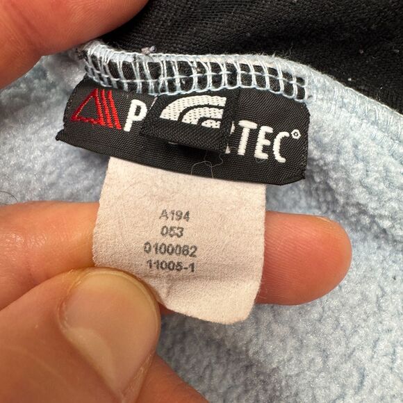 The North Face Denali Polartec Fleece Jacket Women Large Light Blue Outdoor Hike - Picture 13 of 16